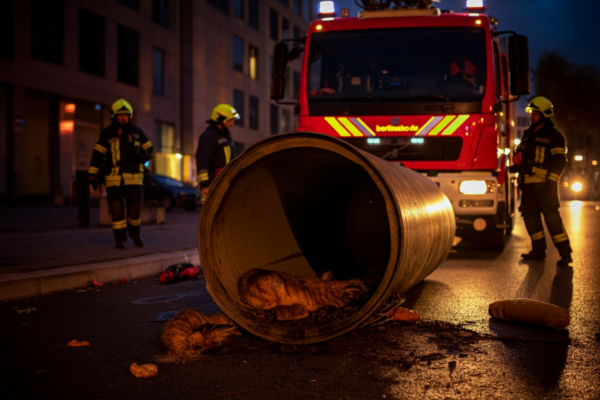 Fuchswelpen Rettung Berlin: Feuerwehr befreit Tiere aus Regenrohr Berlin News