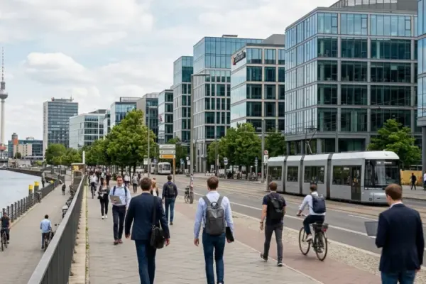 Gewerbesteuer Hebesatz Berlin – Taschenrechner und Steuerunterlagen auf einem Schreibtisch in Berlin-Mitte