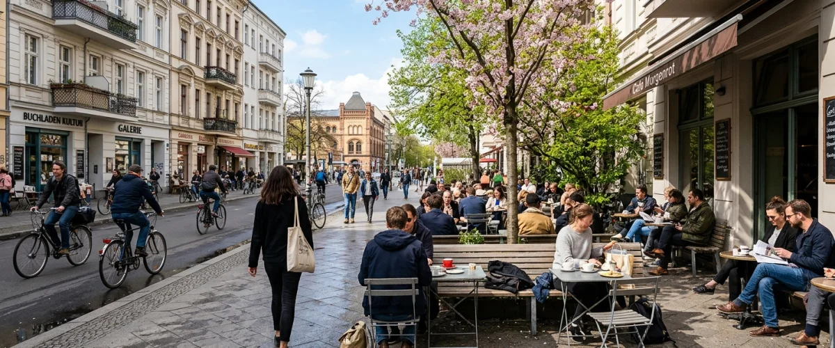 Kultur Berlin kostenlos – Frühlingssonne über der Museumsinsel in Berlin-Mitte
