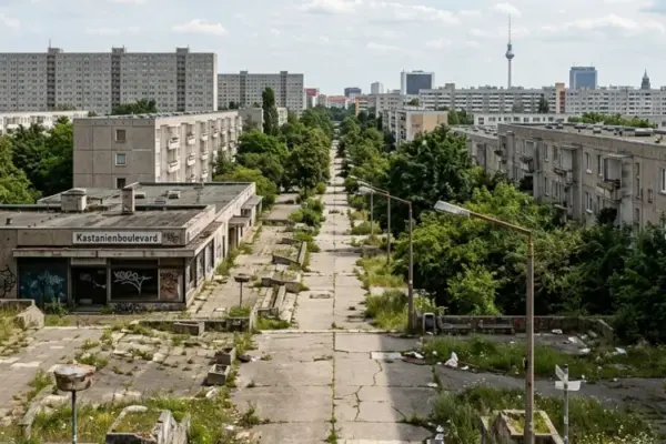 Lost Places Berlin – Der verlassene Kastanienboulevard in Hellersdorf mit leerstehender DDR-Kaufhalle