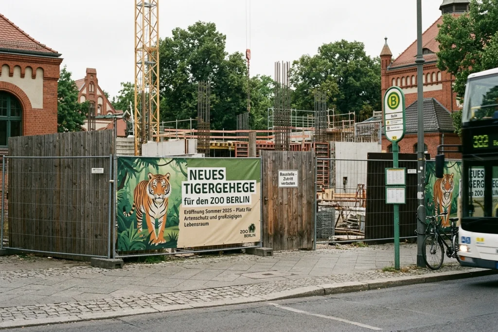 neues Tigergehege Berliner Zoo – Das modernisierte Raubtierhaus im Zoo Berlin mit Dschungellandschaft