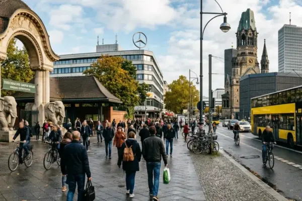 neues Tigergehege Berliner Zoo – Die Amurtiger Friedrich und Hubertus in der neuen Außenanlage im Reich der Jäger