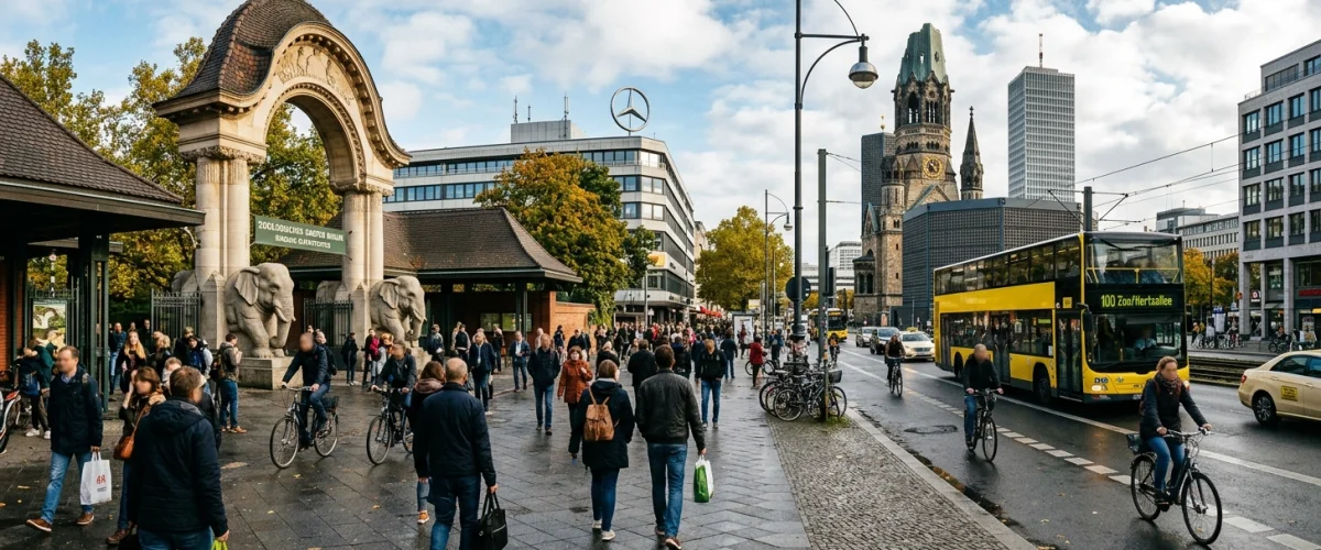 neues Tigergehege Berliner Zoo – Die Amurtiger Friedrich und Hubertus in der neuen Außenanlage im Reich der Jäger