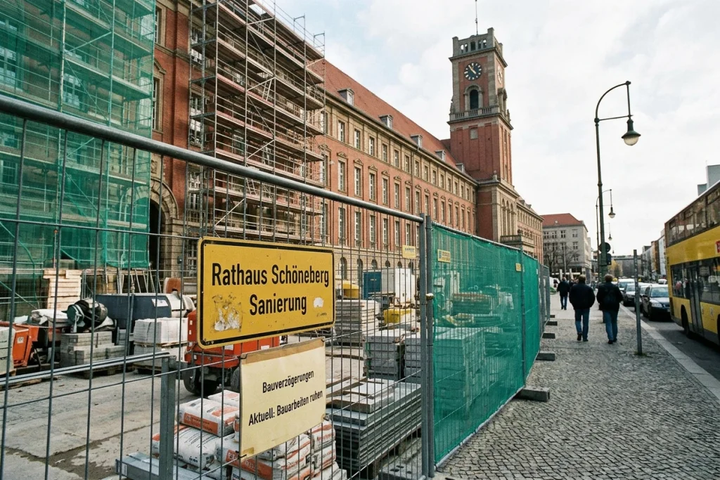 Rathaus Schöneberg Sanierung: Das Millionen-Sorgenkind Berlins Rathaus Schöneberg Sanierung – Rathaus Schöneberg Berlin – Marode Gebäudesubstanz am historischen Verwaltungssitz
