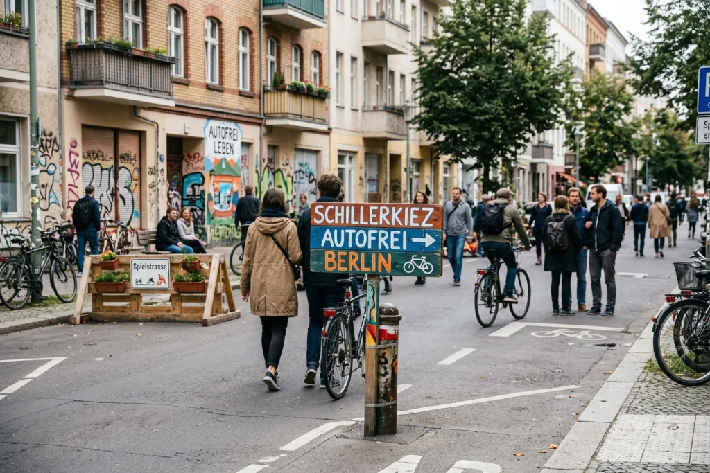 Schillerkiez Autofrei Berlin: Umbau am Herrfurthplatz startet Schillerkiez Autofrei Berlin – Verkehrskonzept Schillerkiez – Neue Poller und verkehrsberuhigte Zonen am Herrfurthplatz