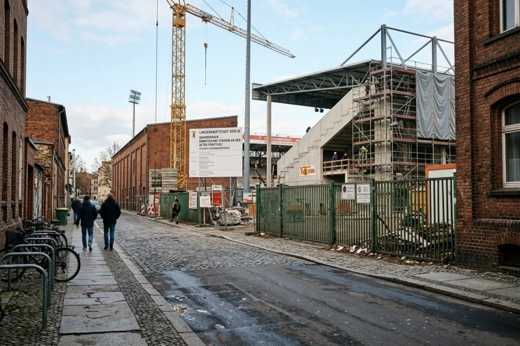 Stadionausbau Alte Försterei: Pläne, Kapazität & Baubeginn 2026 stadionausbau alte försterei – Fans des 1. FC Union Berlin auf der Waldseite in der Alten Försterei