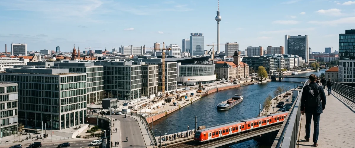 Tesla Grünheide Ausbau – Blick auf die Gigafactory in Brandenburg nahe Berlin