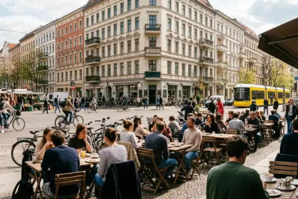 Wochenendtipps Berlin – Menschen schlendern über den Naschmarkt in der Markthalle Neun in Kreuzberg
