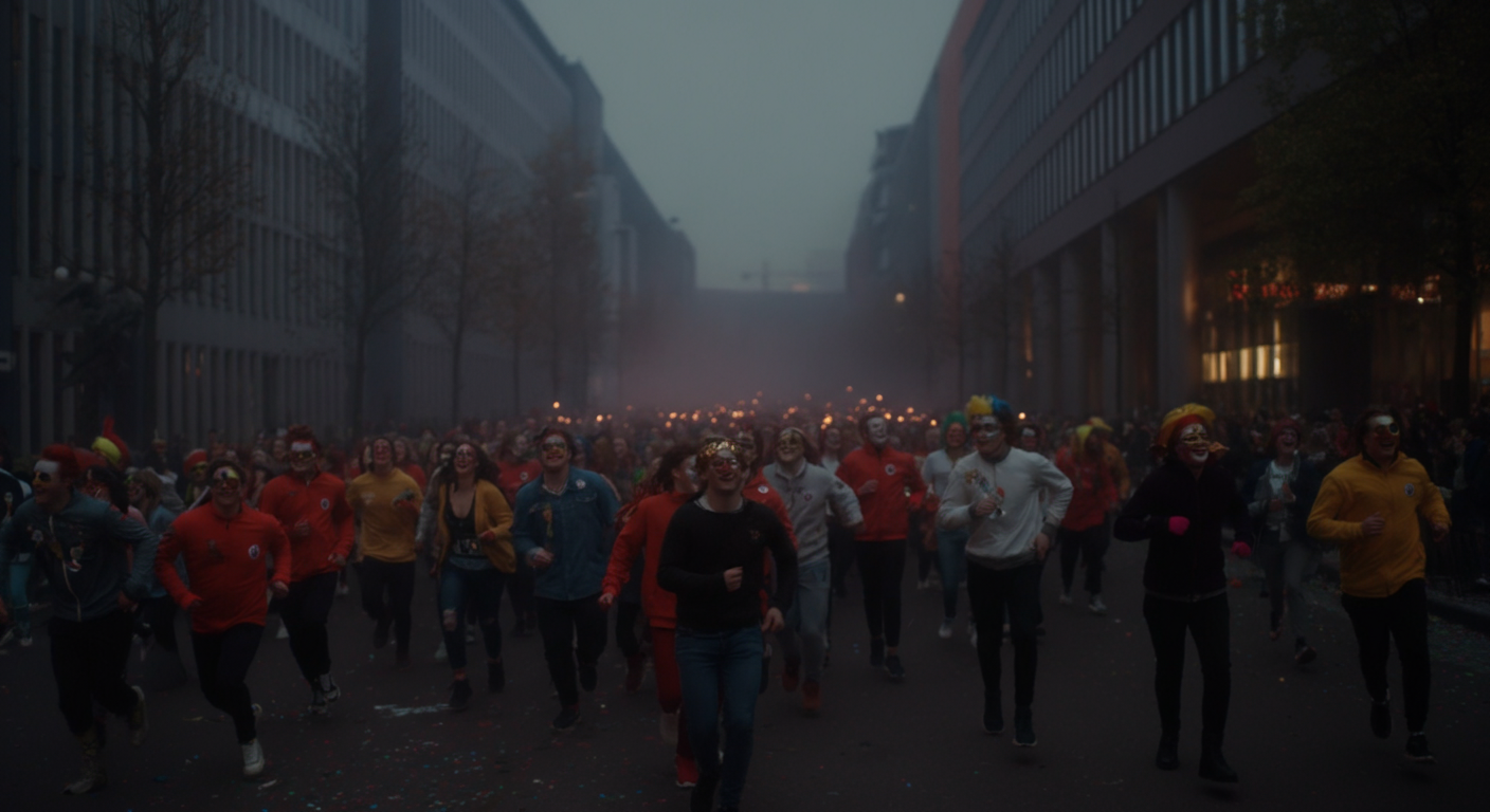 Spazierclub Berlin: 1.500 junge Leute laufen zum Karneval - Berlin News Highlights