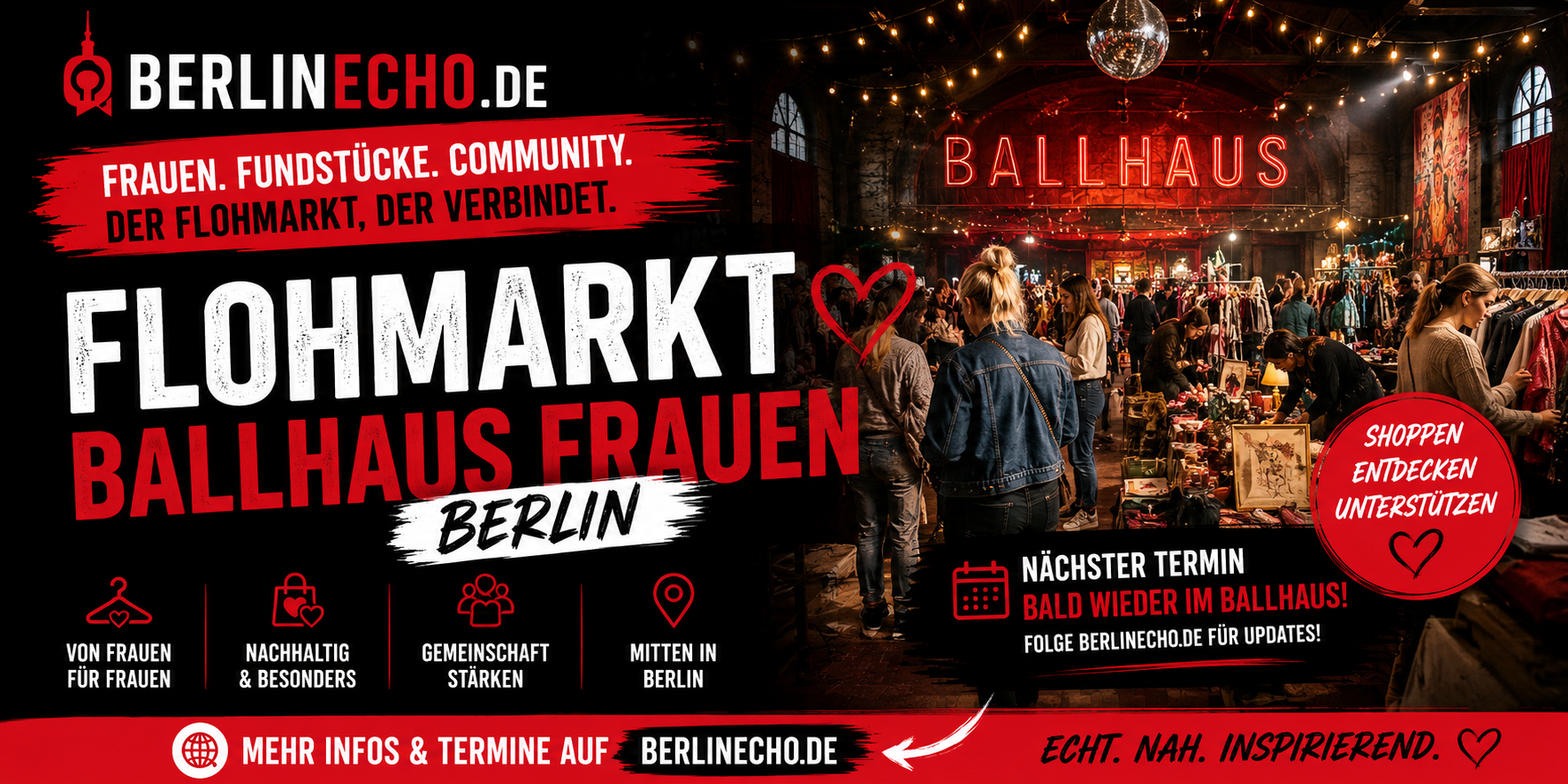 Flohmarkt Berlin: Frauen Flohmarkt im Ballhaus – alle Infos