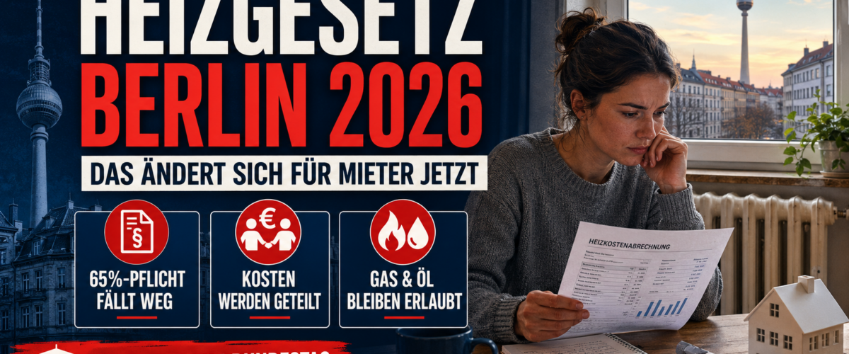 Mieterin prüft Heizkostenabrechnung in Berliner Wohnung zum Heizgesetz Berlin 2026