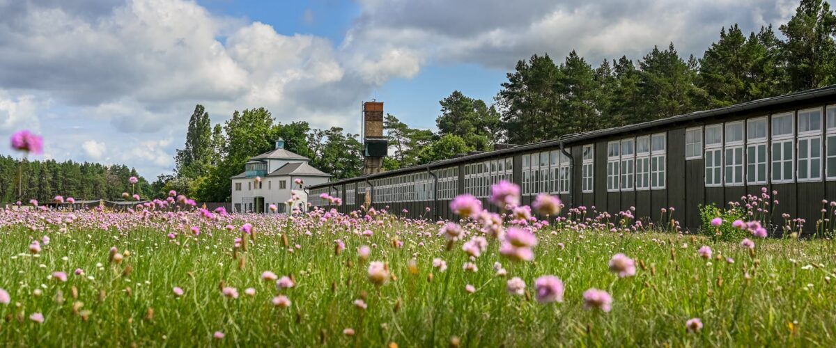 JVA Plötzensee Gefängnismauer und Wachturm in Berlin-Charlottenburg