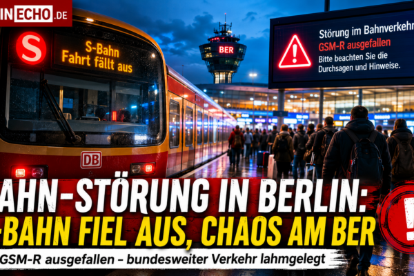 Bahn-Störung in Berlin mit S-Bahn-Ausfall, GSM-R-Störung und gestrandeten Reisenden am BER