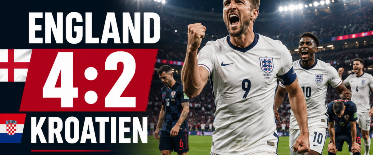 England Kroatien Ergebnis 4:2 beim WM-Auftakt 2026 in Dallas