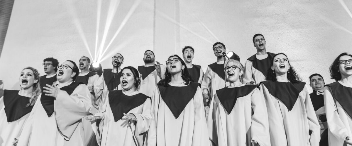 125StundenChor Weltrekordversuch in Berlin (Symbolbild): Chor auf der Bühne