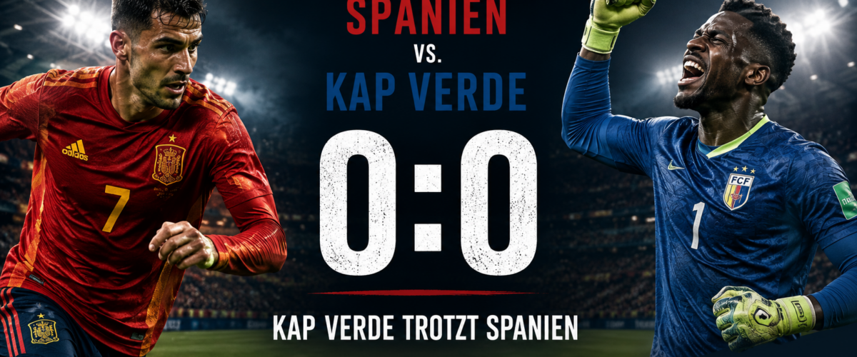 Spanien Kap Verde Ergebnis 0:0 bei der WM 2026 – Kap Verde trotzt Europameister Spanien einen Sensationspunkt ab