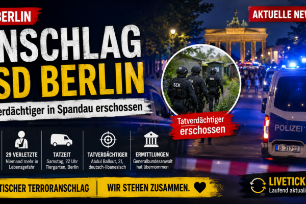 Polizeieinsatz in Berlin nach dem Anschlag beim CSD und dem tödlichen SEK-Einsatz gegen den Tatverdächtigen in Spandau