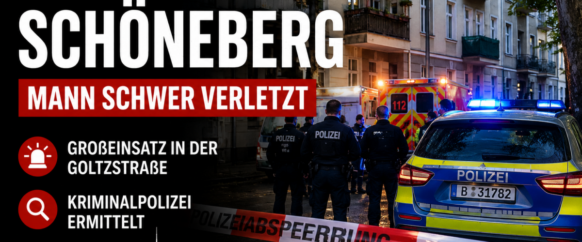 Polizeieinsatz Schöneberg: Mann schwer verletzt