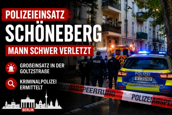 Polizeieinsatz Schöneberg: Mann schwer verletzt