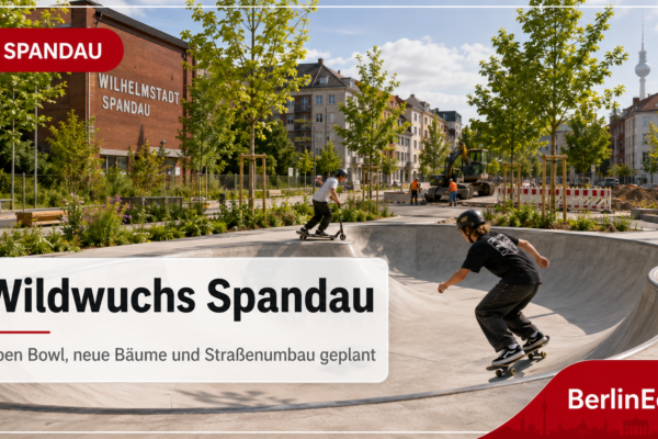 Skater in einer Beton-Bowl als Symbolbild für die geplante Open Bowl am Wildwuchs Spandau in der Wilhelmstadt