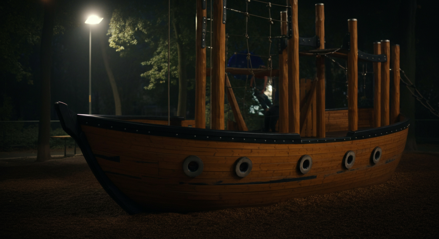 Piratenspielplatz Sch&ouml;neberg: Holzschiff zum Klettern - Berlin News Highlights