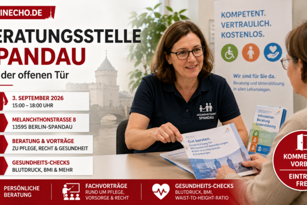 Beratungsgespräch in der Beratungsstelle Spandau zum Tag der offenen Tür am 3. September 2026